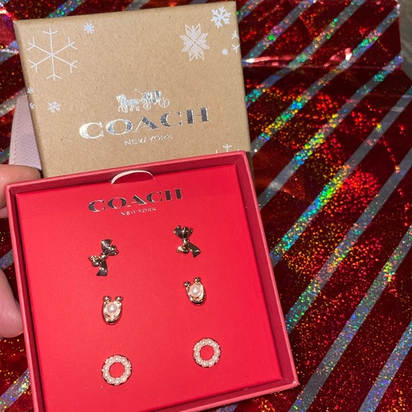Coach Jewelry 3 Piecesset Coach Earring Poshmark